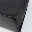 SAINT LAURENT Hand Bag Leather Black Gold Auth mr1566-16
