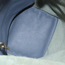 LOEWE Anagram Shoulder Bag Leather Blue Gold Auth mr1567-10