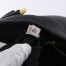 PRADA Handtas Leer 2-weg Zwart Goud Auth mr1569-31
