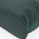 PRADA Hand Bag Nylon Green Silver Auth mr1571-8