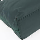 PRADA Hand Bag Nylon Green Silver Auth mr1571-15