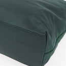 PRADA Hand Bag Nylon Green Silver Auth mr1571-16