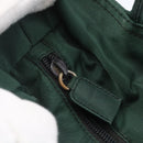 PRADA Hand Bag Nylon Green Silver Auth mr1571-9