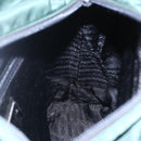 PRADA Hand Bag Nylon Green Silver Auth mr1571-21