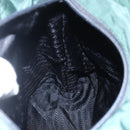 PRADA Hand Bag Nylon Green Silver Auth mr1571-22