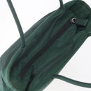 PRADA Hand Bag Nylon Green Silver Auth mr1571-6