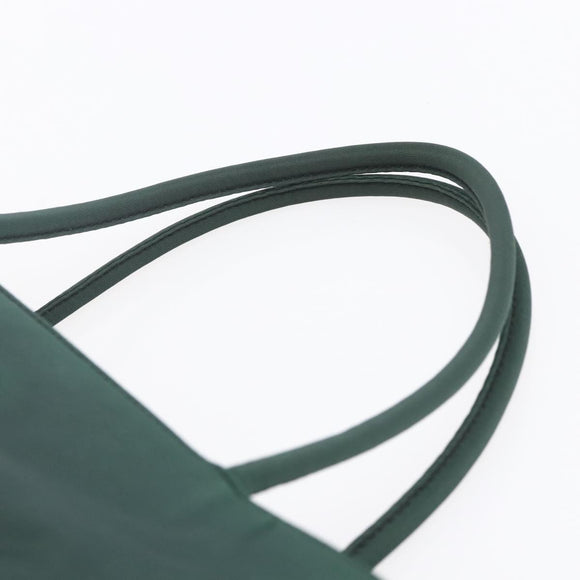 PRADA Hand Bag Nylon Green Silver Auth mr1571