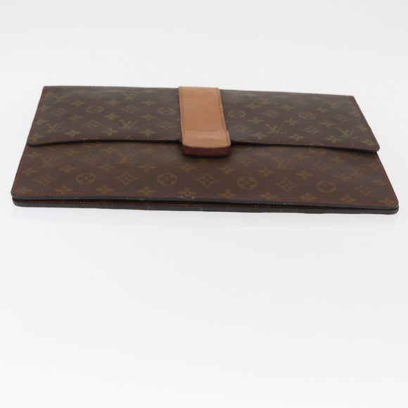 LOUIS VUITTON Monogram Posh Diplomat Homme Clutch Bag No.243 LV Auth mr1574