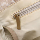 CHANEL New Travel Line Tote Bag Nylon Beige Gold CC Auth mr1575-15