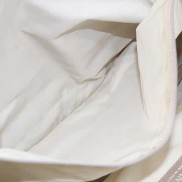 CHANEL New Travel Line Tote Bag Nylon Beige Gold CC Auth mr1575