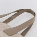 CHANEL New Travel Line Tote Bag Nylon Beige Gold CC Auth mr1575-8