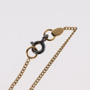 CHANEL COCO Mark Reversible Necklace Metal Gold Tone CC Auth mr1576-15