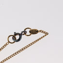 CHANEL COCO Mark Reversible Necklace Metal Gold Tone CC Auth mr1576-16
