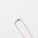 CHANEL COCO Mark Reversible Necklace Metal Gold Tone CC Auth mr1576-7