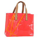 LOUIS VUITTON Monogram Vernis Fluo Reade PM Hand Bag Red M91903 LV Auth mr1578-1