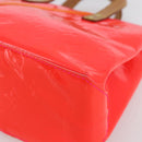 LOUIS VUITTON Monogram Vernis Fluo Reade PM Hand Bag Red M91903 LV Auth mr1578-14