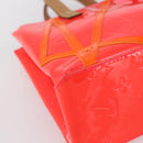 LOUIS VUITTON Monogram Vernis Fluo Reade PM Hand Bag Red M91903 LV Auth mr1578-15