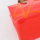 LOUIS VUITTON Monogram Vernis Fluo Reade PM Hand Bag Red M91903 LV Auth mr1578-9