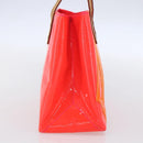 LOUIS VUITTON Monogram Vernis Fluo Reade PM Hand Bag Red M91903 LV Auth mr1578-3