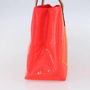 LOUIS VUITTON Monogram Vernis Fluo Reade PM Hand Bag Red M91903 LV Auth mr1578-4