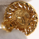 CHANEL Pearl Earring metal Gold CC Auth mr1579-11