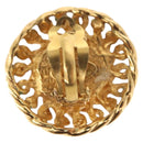 CHANEL Pearl Earring metal Gold CC Auth mr1579-3