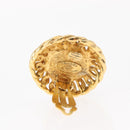 CHANEL Pearl Earring metal Gold CC Auth mr1579-5