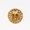 CHANEL Pearl Earring metal Gold CC Auth mr1579-8