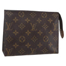 LOUIS VUITTON Monogram Poche Toilette 19 Pouch M47544 LV Auth mr1582-1