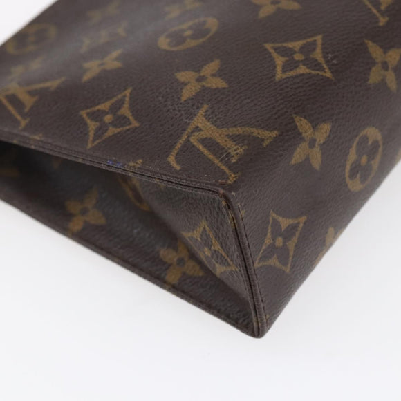 LOUIS VUITTON Monogram Poche Toilette 19 Pouch M47544 LV Auth mr1582