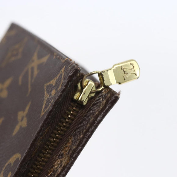 LOUIS VUITTON Monogram Poche Toilette 19 Pouch M47544 LV Auth mr1582