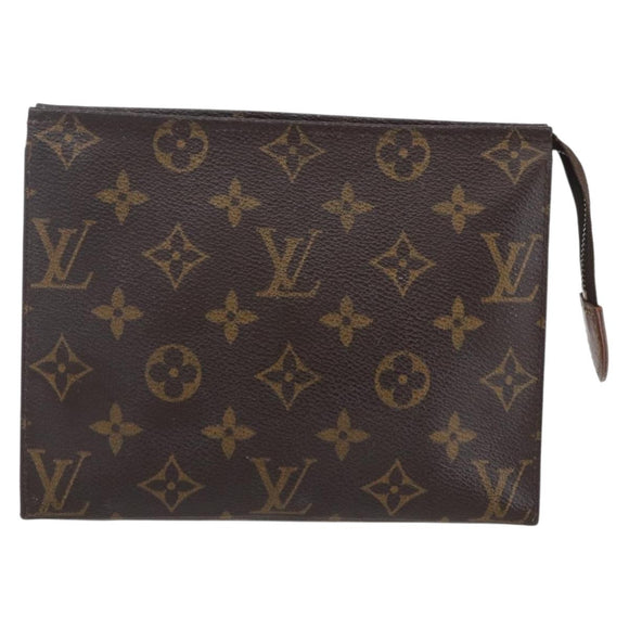 LOUIS VUITTON Monogram Poche Toilette 19 Pouch M47544 LV Auth mr1582