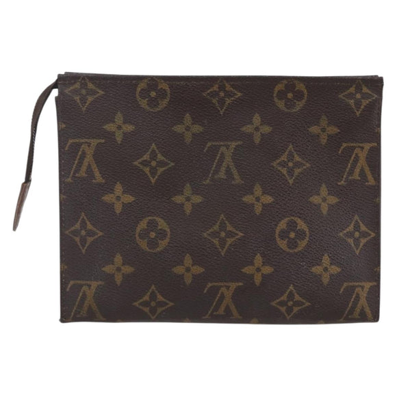 LOUIS VUITTON Monogram Poche Toilette 19 Pouch M47544 LV Auth mr1582