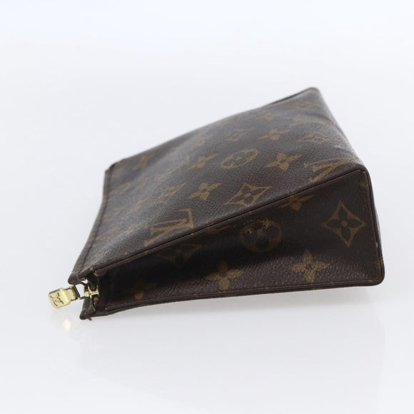LOUIS VUITTON Monogram Poche Toilette 19 Pouch M47544 LV Auth mr1582