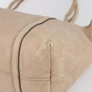 GUCCI GG Canvas Guccissima Tote Bag Leather Gold Beige pink 197953 Auth mr1583-9