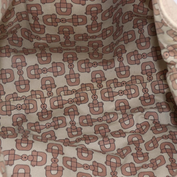 GUCCI GG Canvas Guccissima Tote Bag Leather Gold Beige pink 197953 Auth mr1583