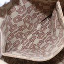 GUCCI GG Canvas Guccissima Tote Bag Leather Gold Beige pink 197953 Auth mr1583-17