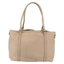 GUCCI GG Canvas Guccissima Tote Bag Leather Gold Beige pink 197953 Auth mr1583-3