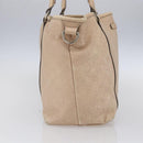 GUCCI GG Canvas Guccissima Tote Bag Leather Gold Beige pink 197953 Auth mr1583-4