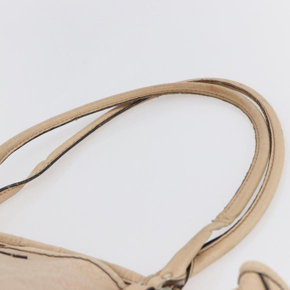 GUCCI GG Canvas Guccissima Tragetasche Leder Gold Beige Rosa 197953 Auth mr1583