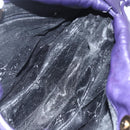 LOEWE Anagram Shoulder Bag Leather Purple Gold Auth mr1586-18