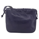 LOEWE Anagram Shoulder Bag Leather Purple Gold Auth mr1586-2