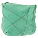 LOEWE Shoulder Bag Leather Green Auth mr1587-1