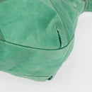 LOEWE Shoulder Bag Leather Green Auth mr1587-11