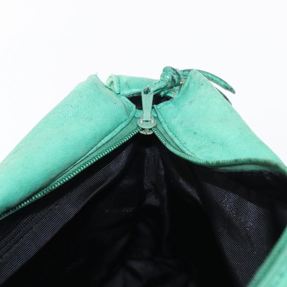 LOEWE Shoulder Bag Leather Green Auth mr1587