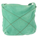 LOEWE Shoulder Bag Leather Green Auth mr1587-2