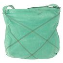 LOEWE Shoulder Bag Leather Green Auth mr1587-3