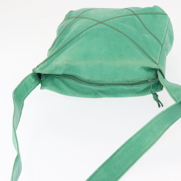 LOEWE Shoulder Bag Leather Green Auth mr1587