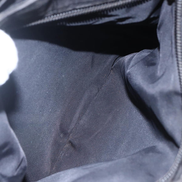 CHANEL New Travel Line Hand Bag Nylon Black Gold CC Auth mr1588