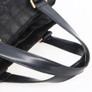 CHANEL New Travel Line Hand Bag Nylon Black Gold CC Auth mr1588-7